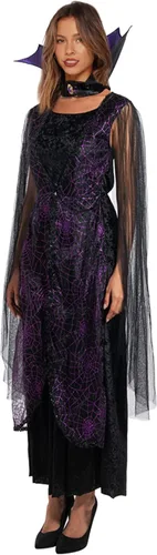 Vista 3 de EraSpooky - Disfraz de vampiro para mujer, vestido gótico de Halloween