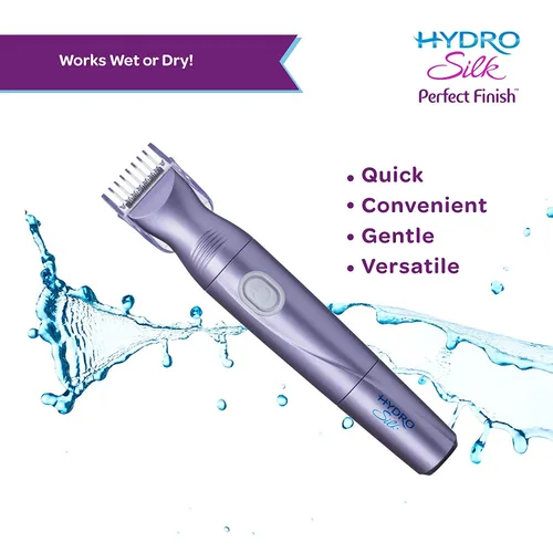 Vista 8 de Schick Hydro Silk Recortadora de acabado perfecto, kit de aseo 8 en 1 para mujer