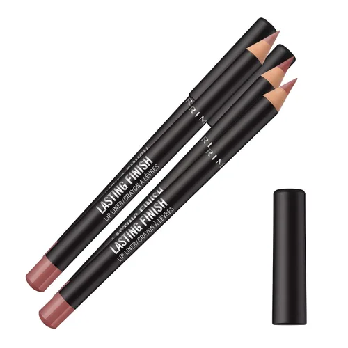 Vista 32 de Rimmel Delineador de labios de acabado duradero, Brownie Pie 8HR Wear Paquete de 2 Pastel de brownie