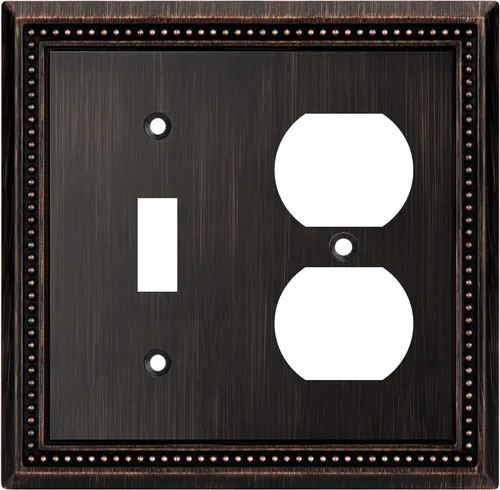 Vista 96 de Henne Bery Sunken Pearls Placa de Pared Decorativa de Servicio Pesado Placa de Interruptor Cubierta de Tomacorriente