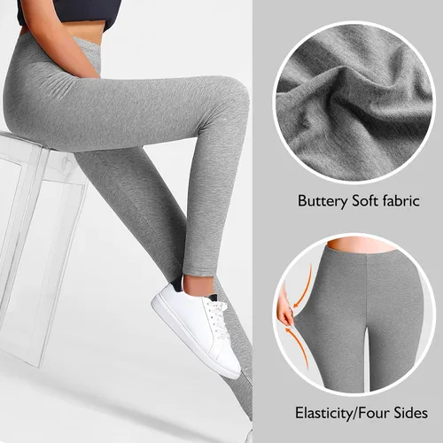 Vista 4 de Buauty Top corto de manga larga con hombros descubiertos para mujer, para entrenamiento, 17, Gris2