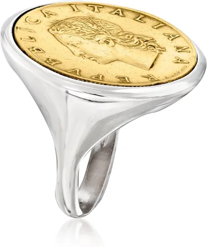 Vista 3 de Ross-Simons Italian Genuine 20-Lira Coin Ring in Sterling Silver