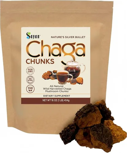 Vista 12 de Sayan Siberian Pure - Polvo de chaga grueso crudo de 4 onzas / 3.99 oz – Té súper antioxidante cosechado en bosque silvestre de primera calidad
