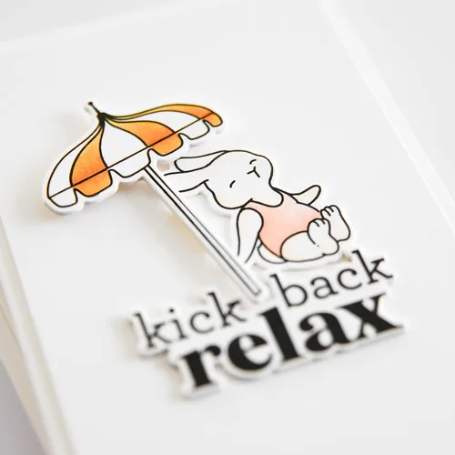 Vista 5 de Ellen Hutson, Essentials by Ellen, Let's Chill Stamp & Die Set Combo, Papercrafts, Estampación, Tarjetas, Scrapbooking, DIY, Sentimentos, Palabras