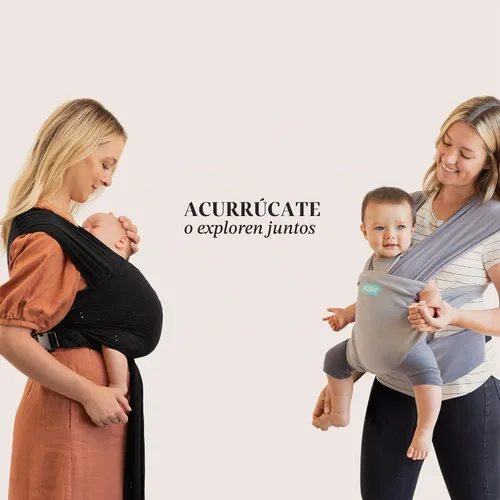 Vista 6 de Portabebés MOBY Easy Wrap de Petunia Pickle Bottom - Ojal Negro