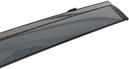 Vista 5 de Wellvisors - Deflectores de viseras de ventana compatibles con Nissan Pathfinder 2022-2023, borde negro With Black Trims, Wind Deflector Rain