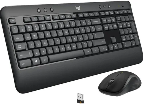 Vista 2 de Logitech MK540 Juego de teclado y mouse inalámbricos avanzados de 2,4 GHz, negro (920-008671)