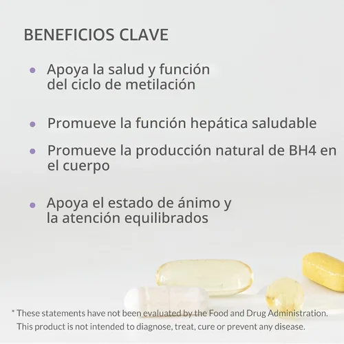 Vista 6 de MTHFR A1298C+ Soporte Hepático 60 Cápsulas