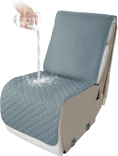 Vista 161 de HDCAXKJ Fundas impermeables 100% impermeables para sofá reclinable en forma de L, lavable, acolchada y suave para perros y mascotas, 1 funda de Negro