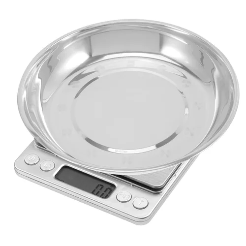 Vista 7 de Báscula de acero inoxidable resistente y fácil de limpiar para cocinas domésticas y joyerías