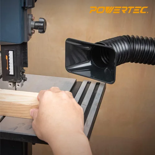 Vista 6 de POWERTEC 70208V - Kit de manguera flexible para recolección de polvo de 2-1/4 pulgadas, color negro