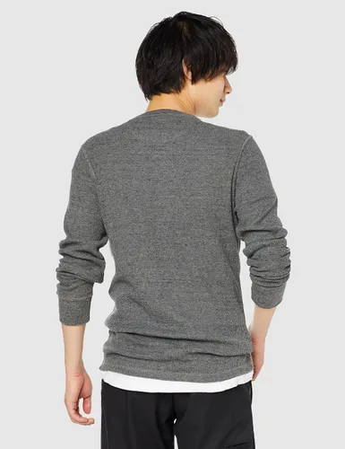 Vista 3 de Tienda Essentials - Camisa de manga larga con ajuste regular de punto de gofre para hombre