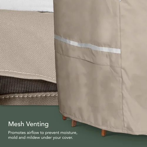 Vista 5 de Covermates Funda rectangular para mesa decorativa – Funda para muebles de patio al aire libre, resistente al agua, otomana/mesa auxiliar, poliéster