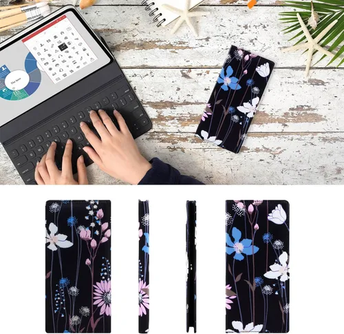Vista 25 de HUA ANGEL Billetera ultra delgada para mujer, con bloqueo RFID, tarjetero de crédito, plegable, largo, hebilla magnética, billete para mujer, Owl