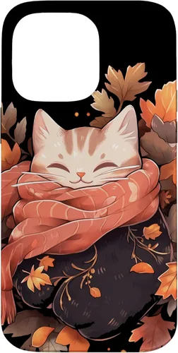 Vista 21 de Funda para iPhone 16 Cat Kitten Otoño Temporada Otoño Hojas Acción de Gracias