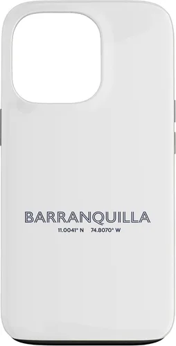 Vista 10 de Colombia City Coordinates - Barranquilla Case for iPhone 16