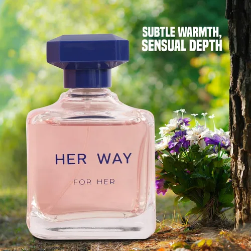 Vista 6 de Her Way Perfume Eau de Parfum para mujer – Aroma floral fresco de vainilla amaderada – 3.4 fl oz / 3.4 onzas líquidas (2, 3.4 fl oz)