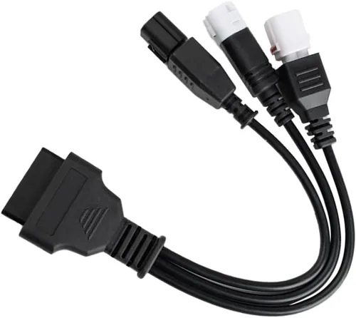 Vista 4 de Cable de adaptadores de motocicleta 16Pin hembra a 3 4 6pin macho OBDII herramienta de diagnóstico de motocicletas Cable de diagnóstico