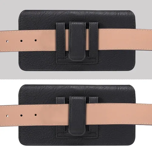 Vista 3 de Funda de cuero prémium para teléfono Honor Magic V/V2/Magic VS, funda con clip para Samsung Galaxy Z Fold5, Galaxy Z Fold 4 5G (2022)/3 5G (2021)