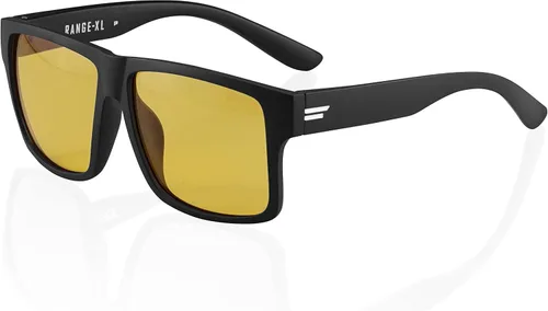 Vista 8 de TOROE Gafas de visión nocturna polarizadas HD, gama de conducción, marco extra grande, ligeras, duraderas, TR90, marco negro mate
