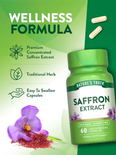 Vista 5 de Nature's Truth Suplemento de extracto de azafrán Cápsulas concentradas Sin OMG y sin gluten