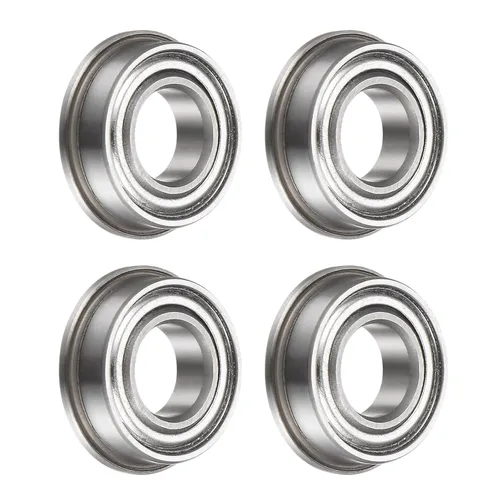 Vista 23 de uxcell MF52ZZ ensanchó el rodamiento de bolas, 4pcs 6.6x16.4x8.2 ft m acero cromado doble blindado ABEC1 cojinetes de brida Double Shielded, ABEC1
