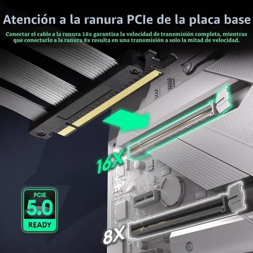 Vista 3 de Cable de elevación PCIE ConnBull (150 mm)