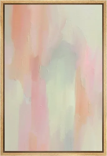 Vista 36 de MUDECOR Impresión en Lienzo Enmarcado Arte de Pared Pincelada Floral Abstracta en Tonos Neutros Cálidos Tonos Terrosos Ilustraciones Minimalismo