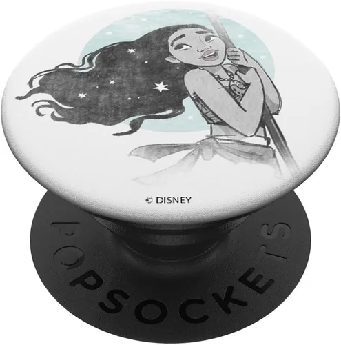 Vista 6 de Disney Moana Star Sketch Portrait PopSockets MagSafe PopGrip para iPhone