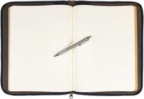 Vista 3 de Hide & Drink, Funda de diario con cremallera para cuaderno Moleskine, tamaño XXL (cuaderno de 8.5 x 11 pulgadas no incluido), cuero de grano