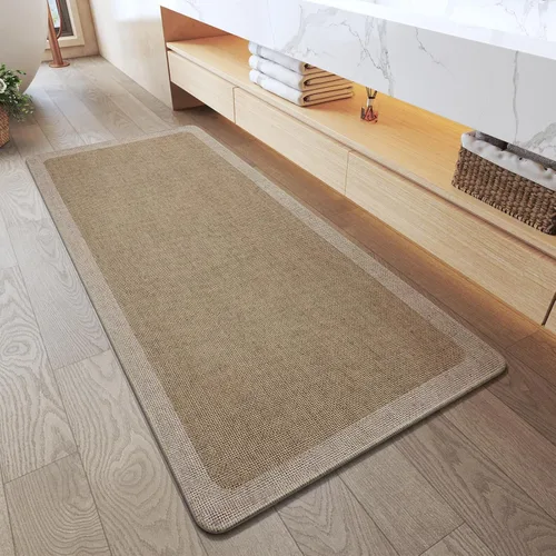 Vista 20 de YDKGL Alfombra de baño Half Circle, alfombras de baño finas antideslizantes A- Marrón a