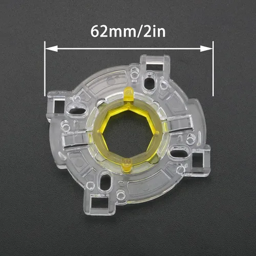 Vista 2 de DGHAOP 4pcs Arcade Rocker Accessories Base 48 Way Restrictor Plate Gate JLF Series Joystick Fully Transparent Base Retaining Ring