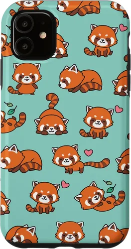 Vista 8 de Cute Funny Kawaii Womens Girls Kids Red Panda Lover Pattern Case for iPhone 17