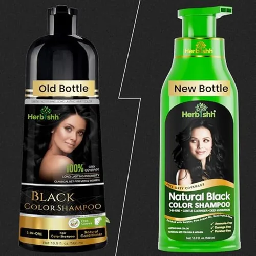 Vista 2 de Herbishh After Color Shampoo Combo contiene champú color para el cabello, tinte para el cabello, 16.9 fl oz de aceite de argán, 1.0 fl oz