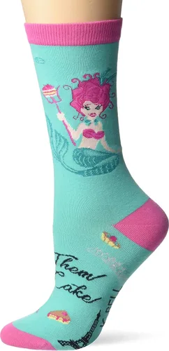 Vista 21 de K. Bell, calcetines retro varsity de lechuga para mujer Adultish (negro)