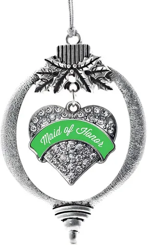 Vista 72 de Inspired Silver - Adorno con dije de hermana gemela - Adornos navideños de plata con circonitas cúbicas