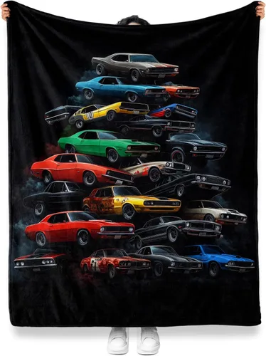 Vista 3 de Jekeno Manta de regalo de automóvil para hombre, hijo, hermano, cumpleaños, San Valentín, Navidad, suave y acogedora felpa para niños, adolescentes