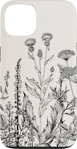 Vista 7 de iPhone 16 Cute Wildflowers Pattern Design Floral Case