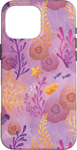 Vista 19 de Funda para iPhone 16 Disney The Little Mermaid Ariel Under the Sea Ambiance