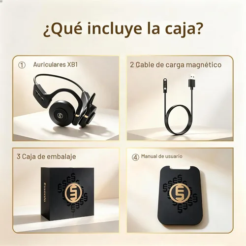 Vista 8 de Essonio Auriculares de conducción de aire XB1, controlador de 1.4 in