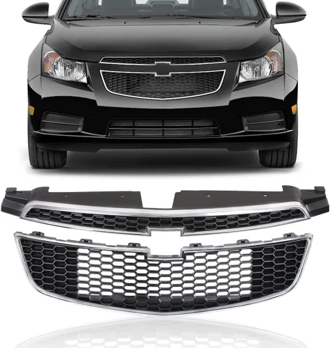 Vista 11 de PIT66 Parachoques delantero inferior rejilla media/inferior compatible con Chevy Cruze 2011 2012 2013 2014 (no es compatible con el modelo ECO)