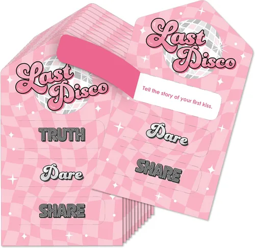 Vista 13 de Big Dot of Happiness On Cloud 9 - Juego de 12 tarjetas de encurtidos para despedida de soltera o despedida de soltera – Truth, Dare, Share Pull Tabs