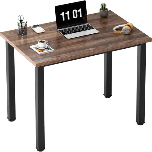 Vista 35 de Need Escritorio pequeño para computadora, mesa de escritura resistente de 31.5 pulgadas, estrecho, negro