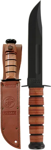 Vista 2 de Cuchillo de lucha KA-BAR 1217 de borde recto y tamaño completo