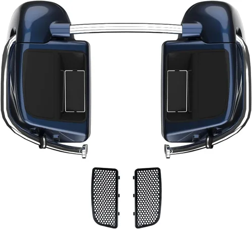 Vista 15 de Kits de calentadores de piernas con ventilación y combinación de color con guantera para Harley Davidson Touring Street Road King Glide FLTR 2014