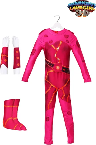 Vista 6 de Disfraz de niña de lava para niños Sharkboy y Lavagirl