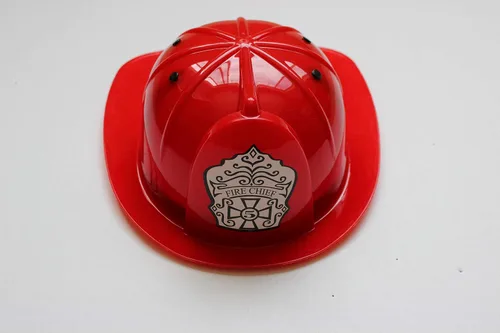 Vista 6 de Disfraz de bombero con luces para niños con sombrero jefe de Bomberos