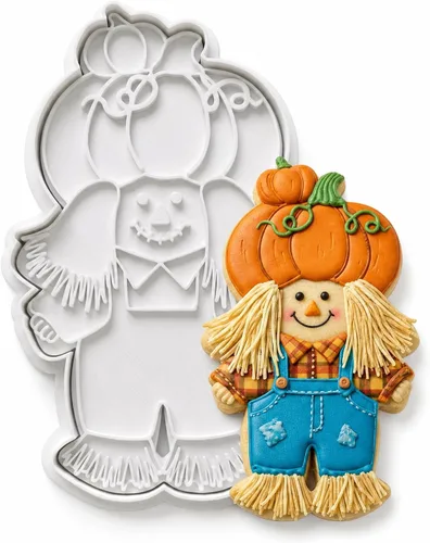 Vista 32 de 8 PCS Thanksgiving Cookie Cutter Set with Embossers Turkey Pumpkin Maple Leaf Corn & More 3" Complete Fall Collection