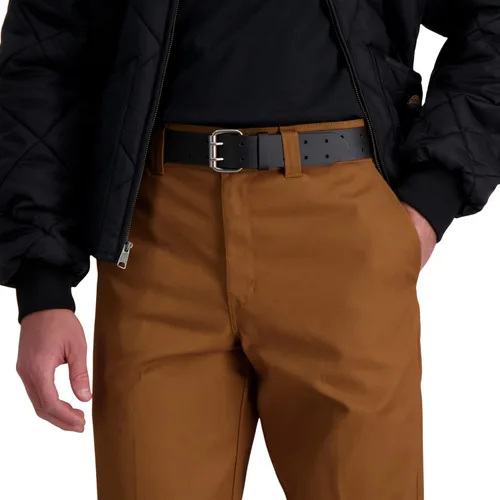Vista 5 de Dickies - Cinturón de cuero para hombre con hebilla de doble punta