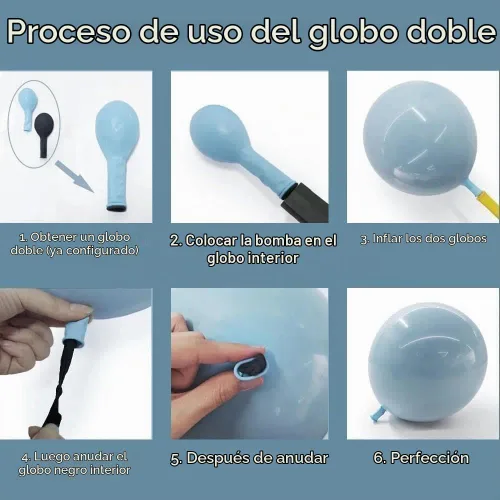Vista 5 de Kit de arco de globos de látex azul polvoriento, blanco, mate, para baby shower, cumpleaños, boda, bajo el mar, arándanos y otoño, fiesta de otoño
